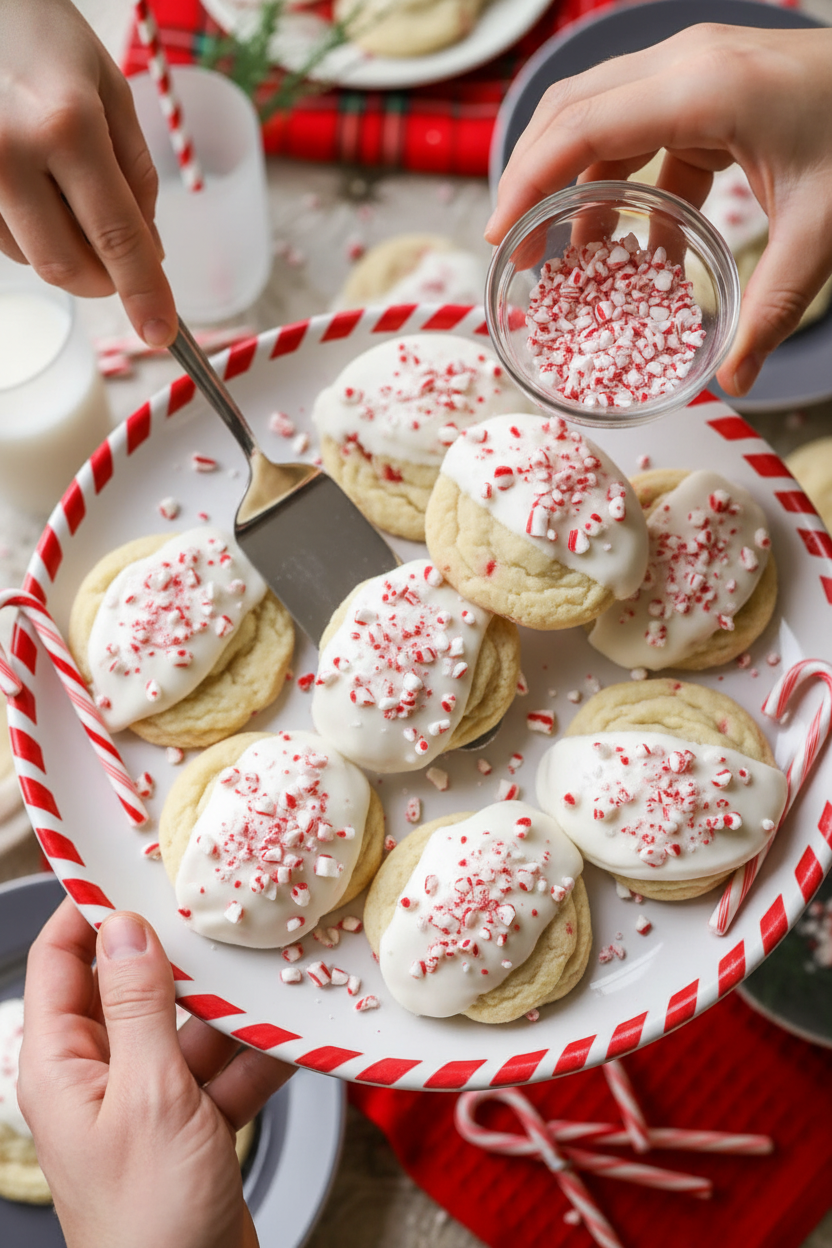 Peppermint Crunch Cookies