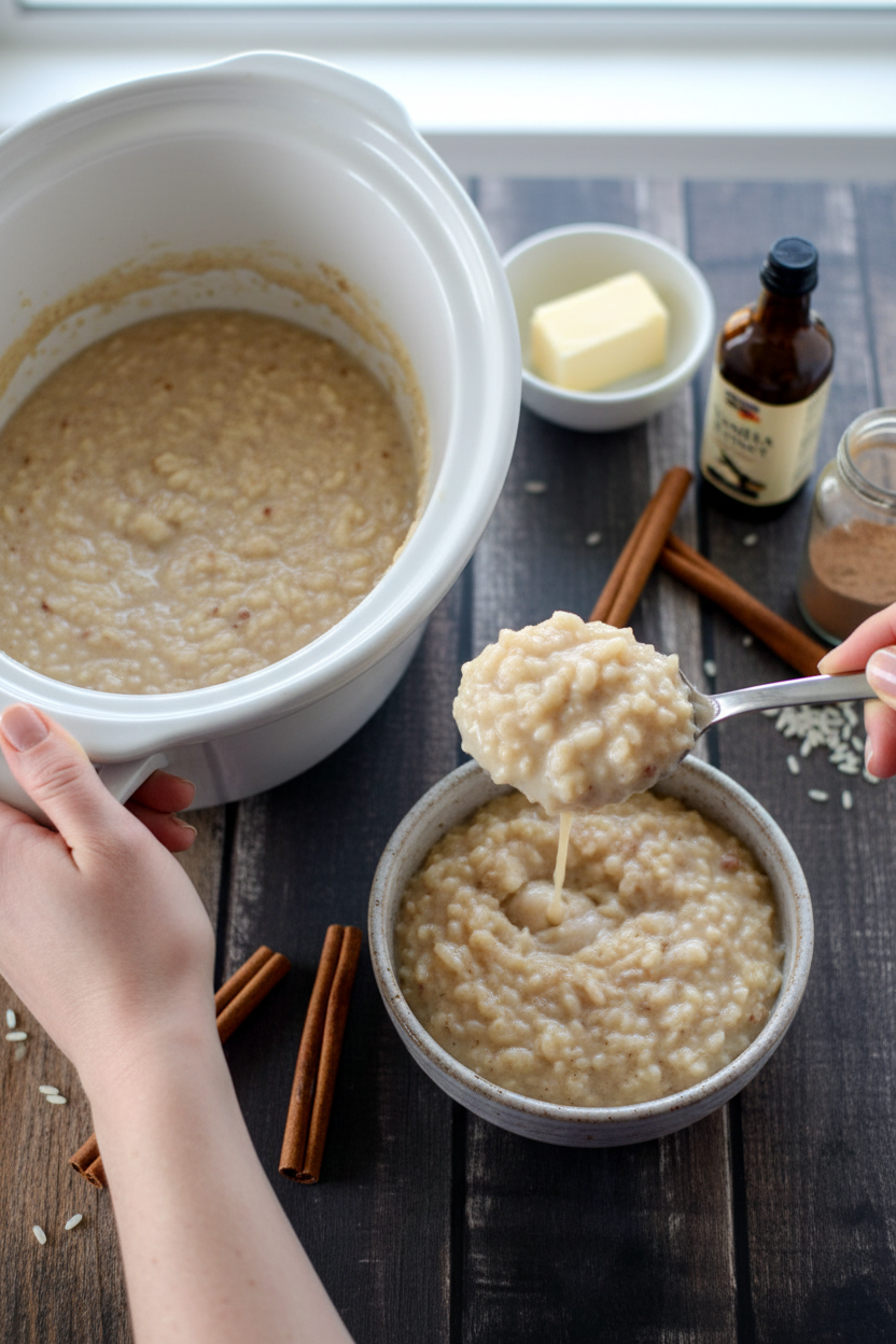Slow Cooker Rice Pudding