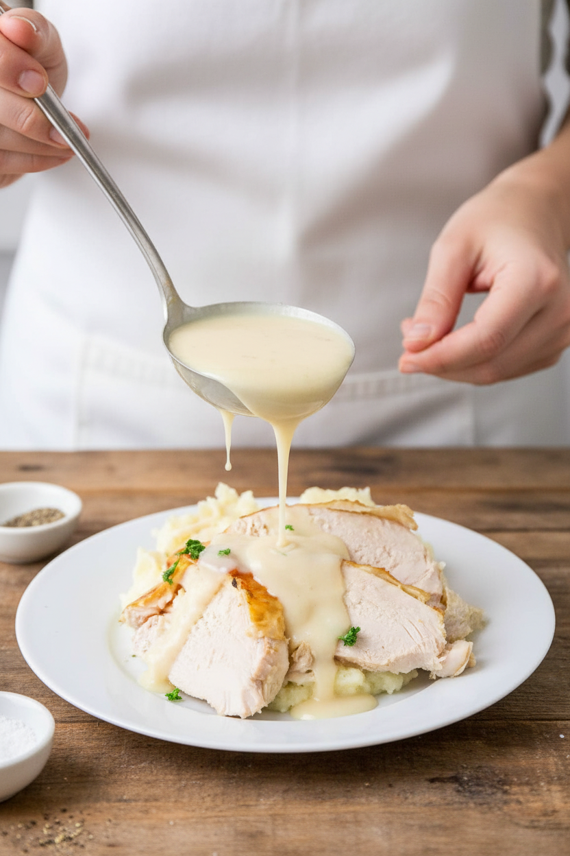 Turkey Gravy with Drippings