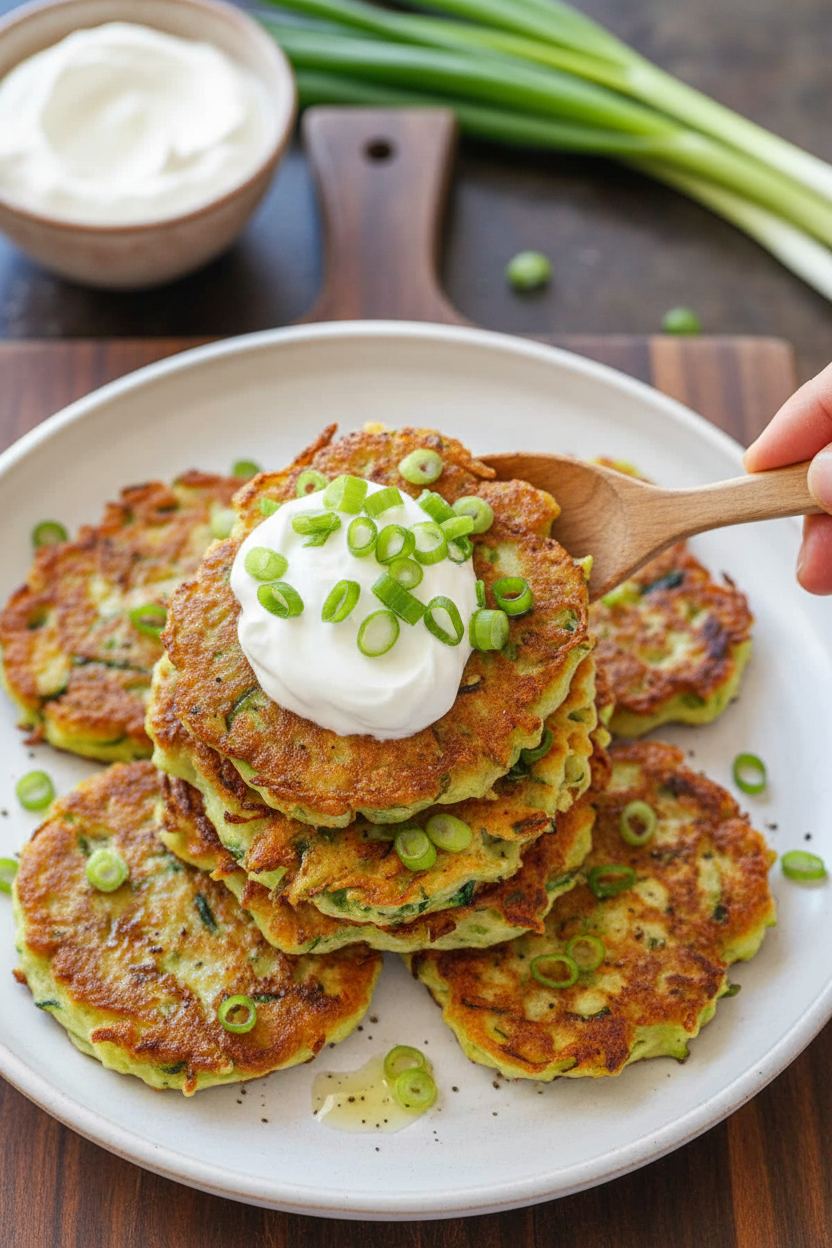 Easy Zucchini Fritters (VIDEO)