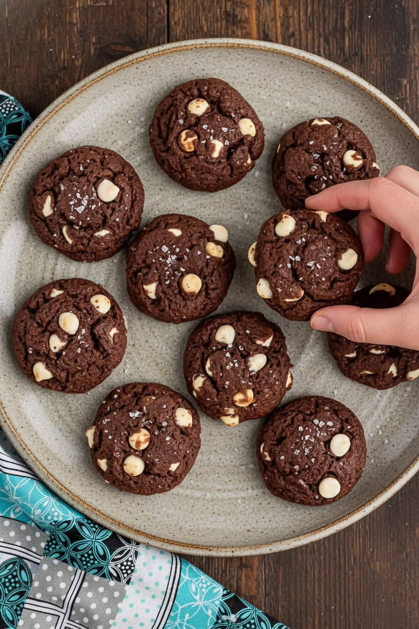 Chocolate Cake Mix Cookies