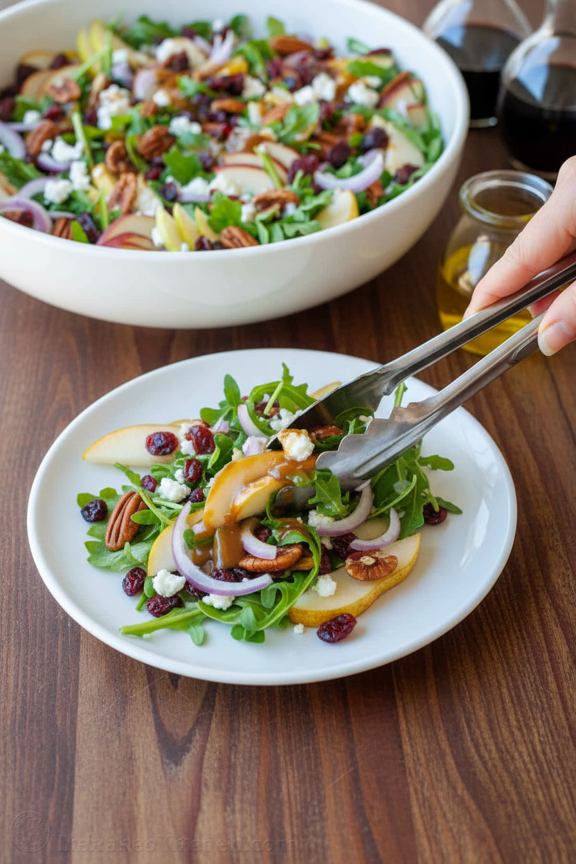 Pear Salad with Balsamic Vinaigrette (VIDEO)