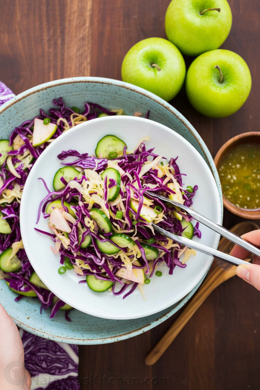 Red Cabbage Salad with Apple