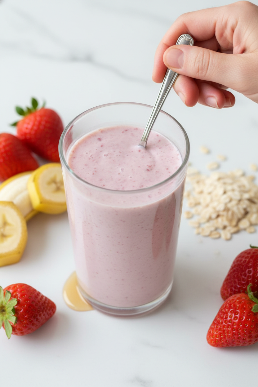 Strawberry Oatmeal Smoothie