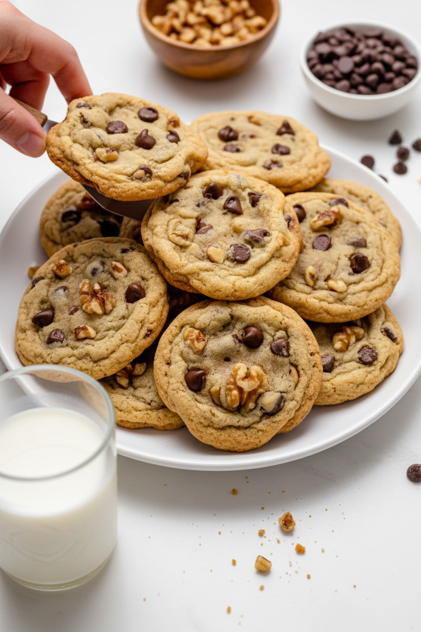 Chocolate Chip Walnut Cookies