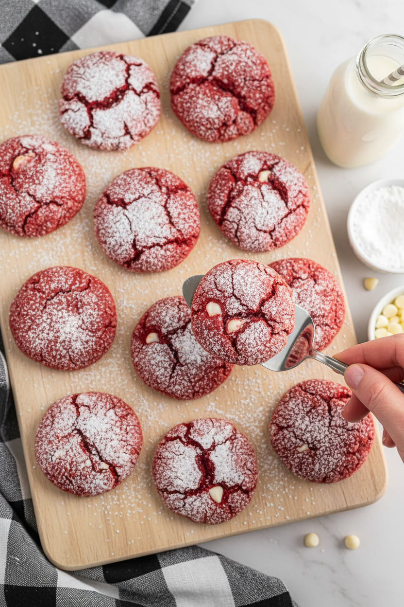 Red Velvet Cake Mix Cookies