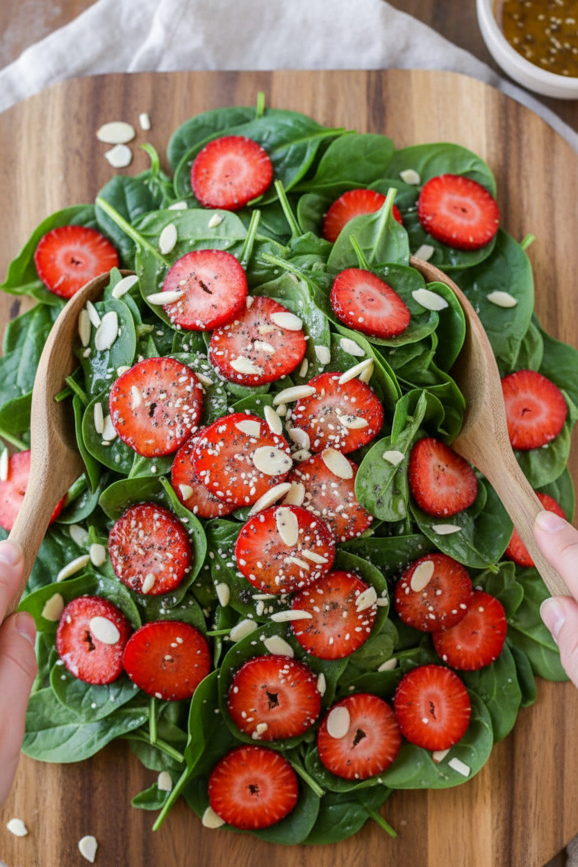 Strawberry Spinach Salad