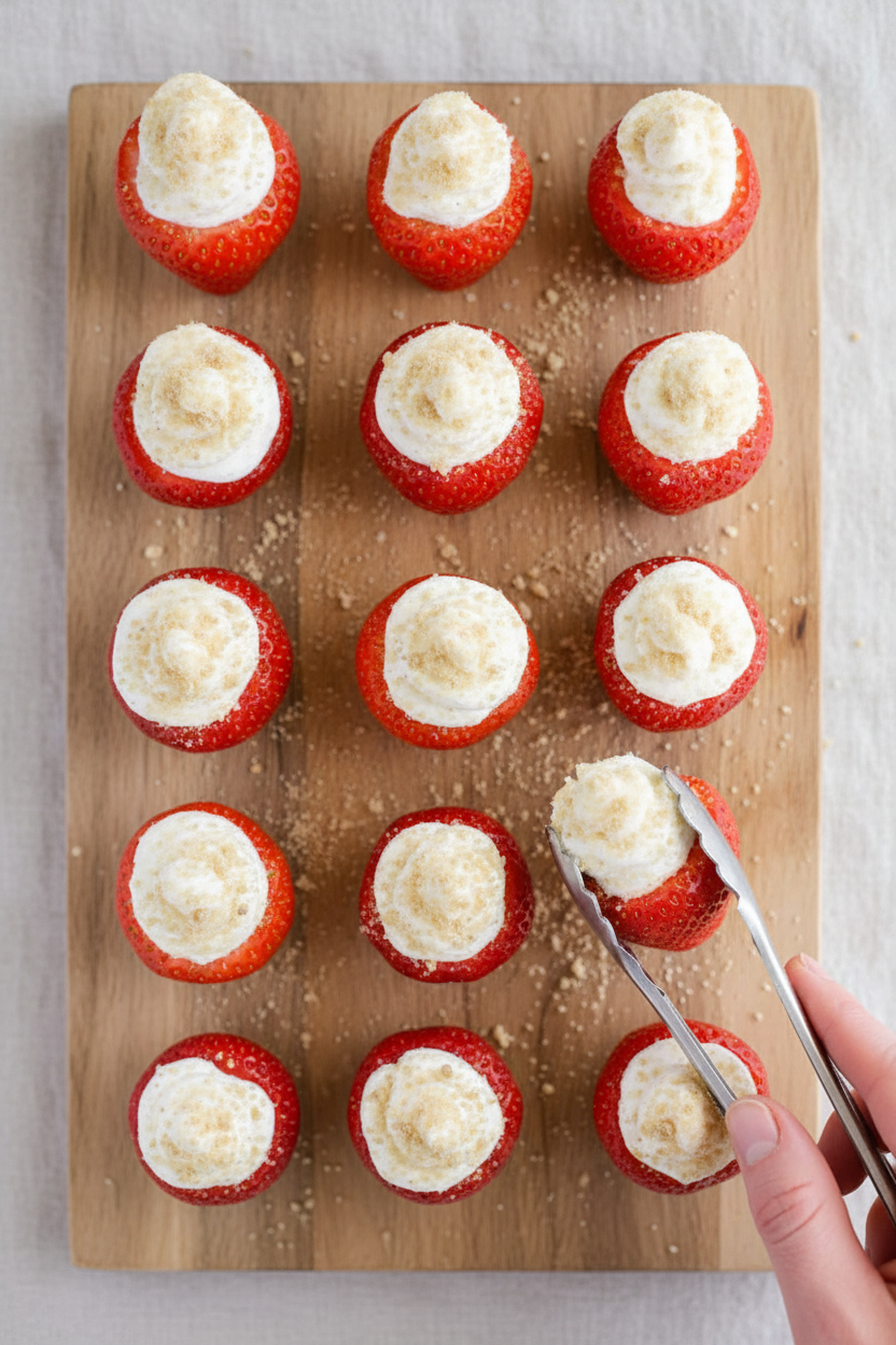 Cheesecake Stuffed Strawberries
