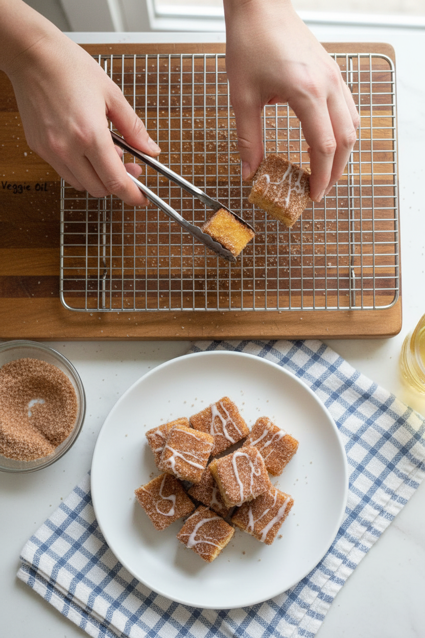 Angel Food Cake Churro Bites