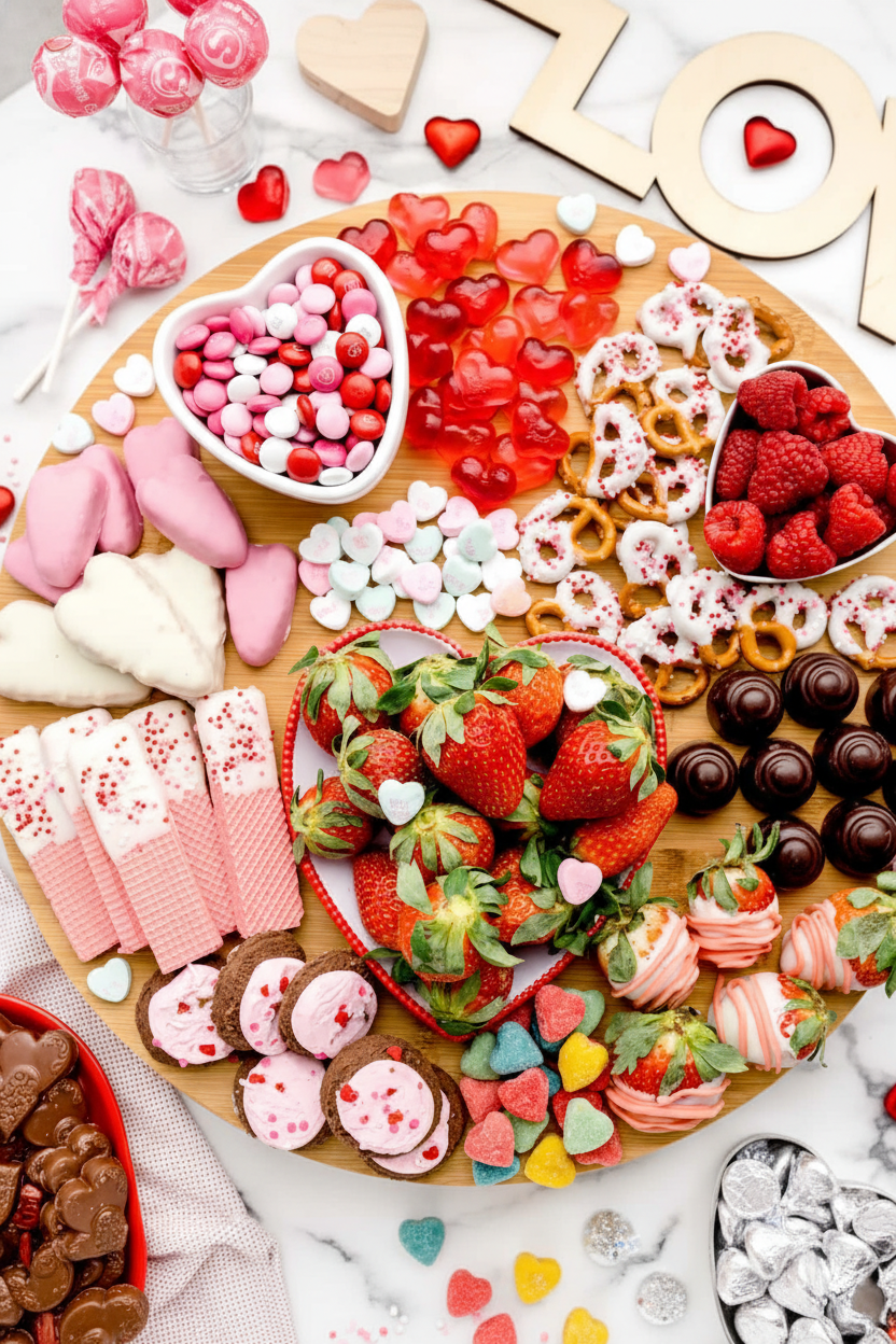Valentine's Charcuterie Board