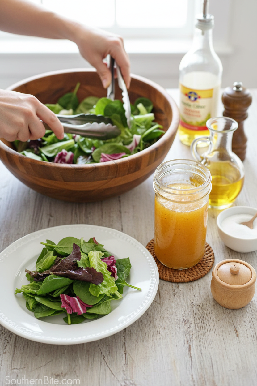 Sweet & Tangy Mason Jar Salad Dressing