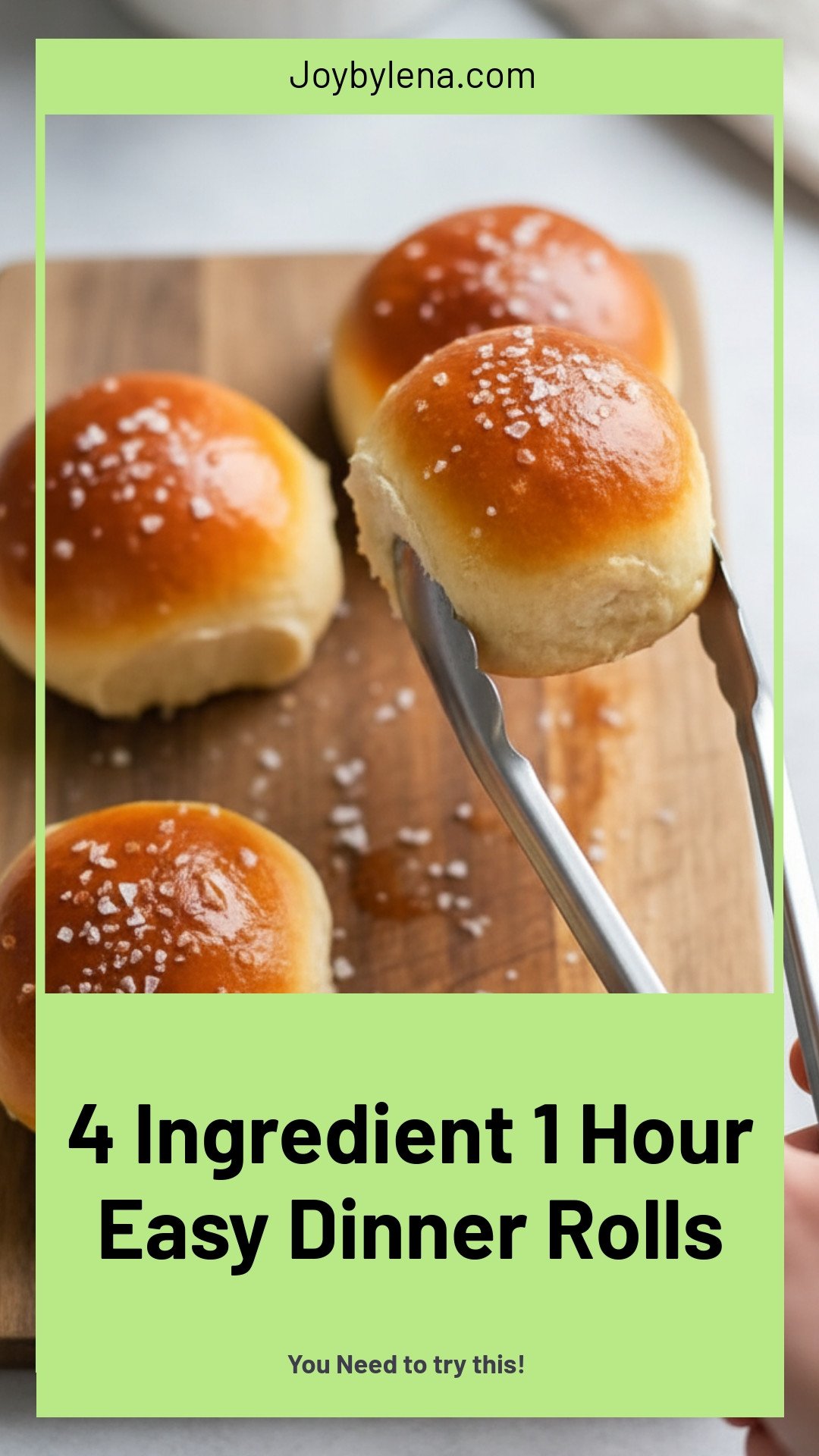 4 Ingredients + 1 Hour = The Easiest Rolls Recipe!
