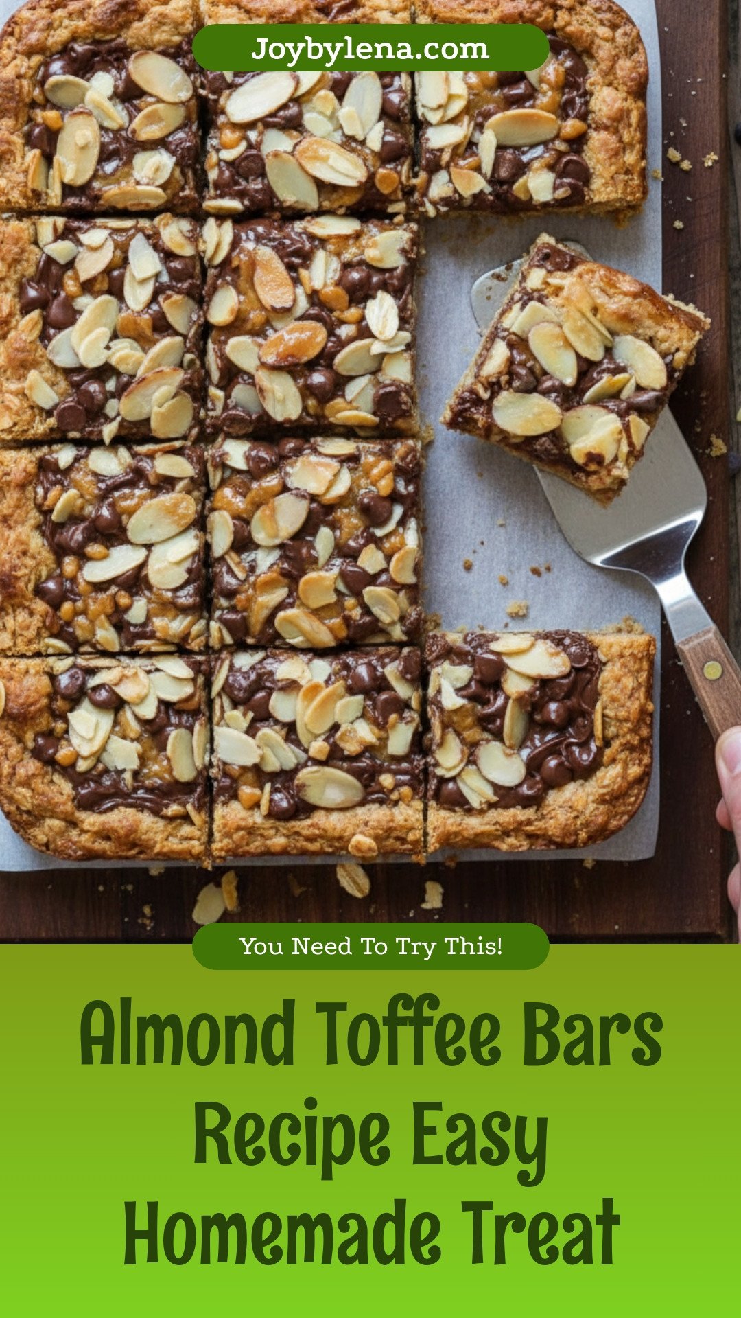 Almond Toffee Bars