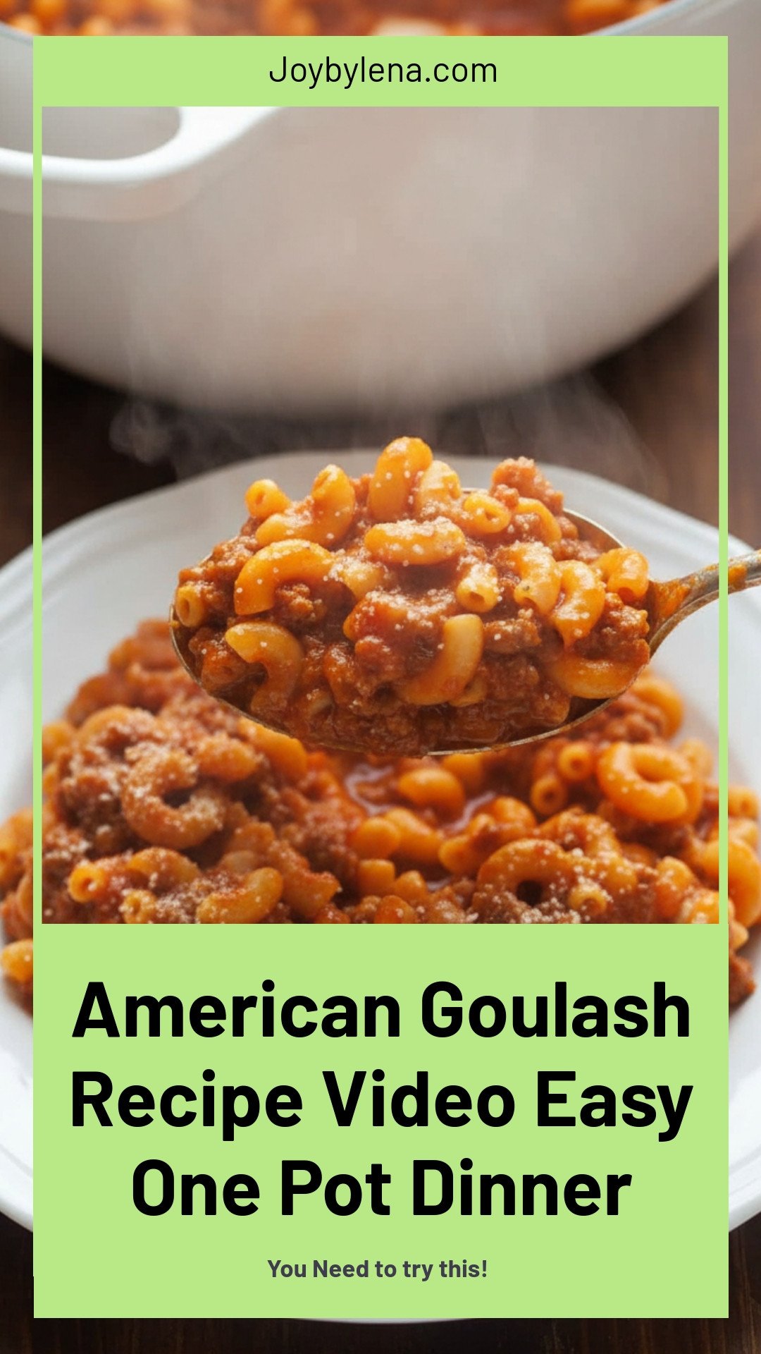 American Goulash Recipe (VIDEO)