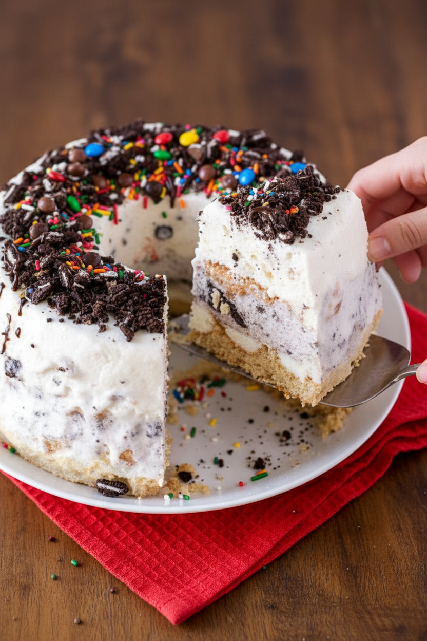 Angel Food Ice Cream Cake