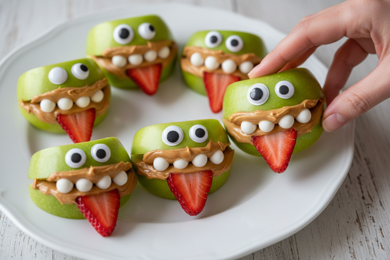 Apple Monster Teeth Dental Health Guide