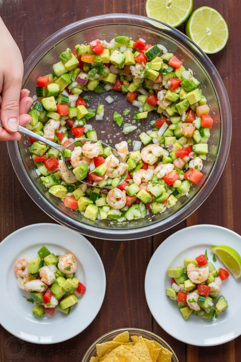 Avocado Shrimp Salsa Recipe (VIDEO)