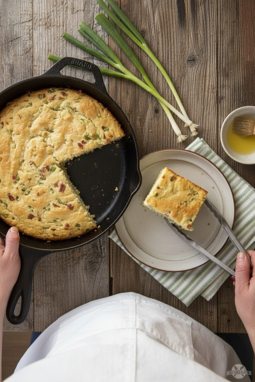 Bacon Green Onion Cornbread and the Prayers of a Control Freak