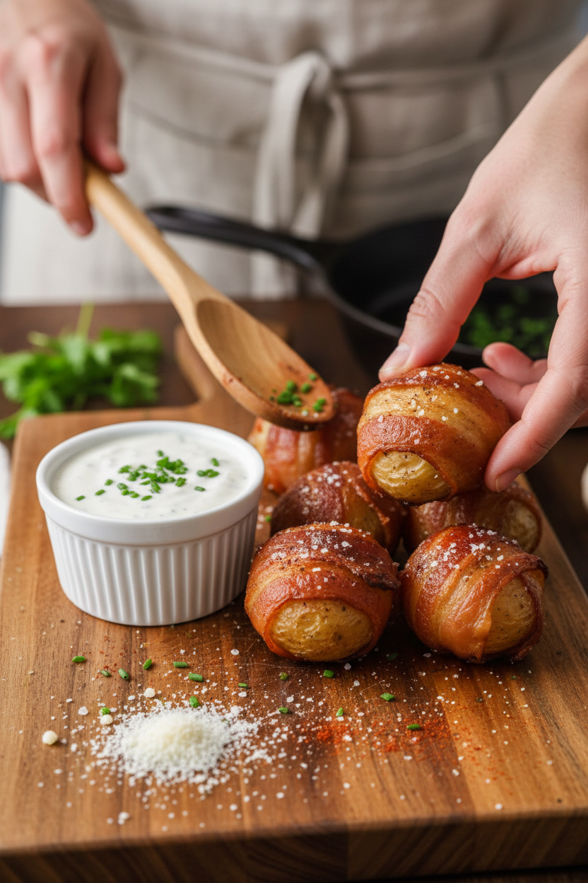Bacon Wrapped Potatoes