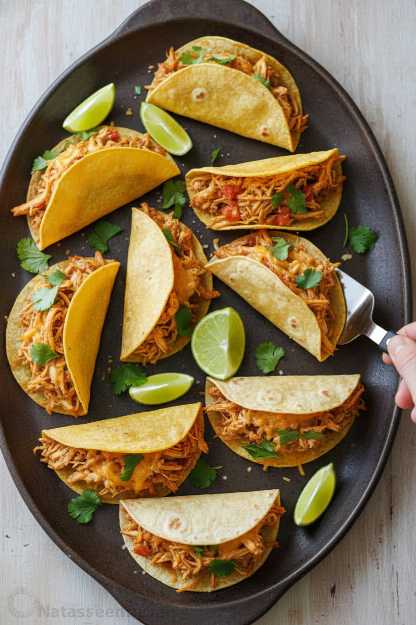 Baked Chicken Tacos (with Video)