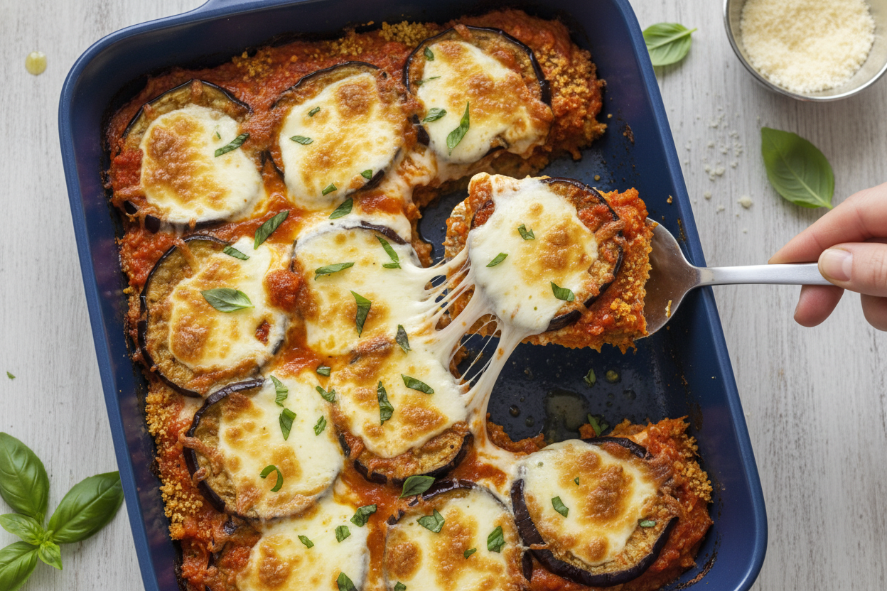 Baked Eggplant Parmesan Recipe Easy Dinner
