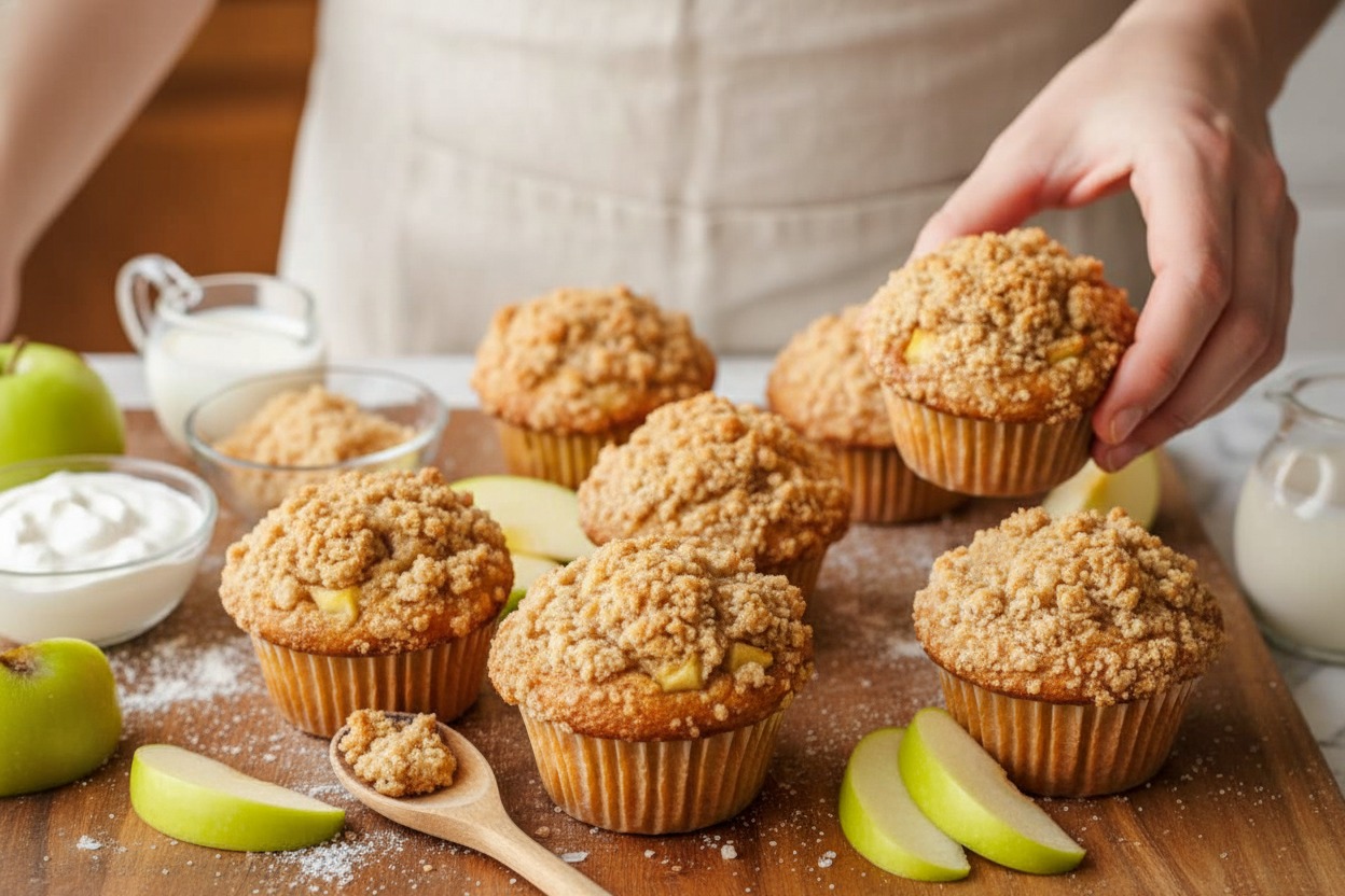 Bakery Style Apple Muffins Secret Recipe