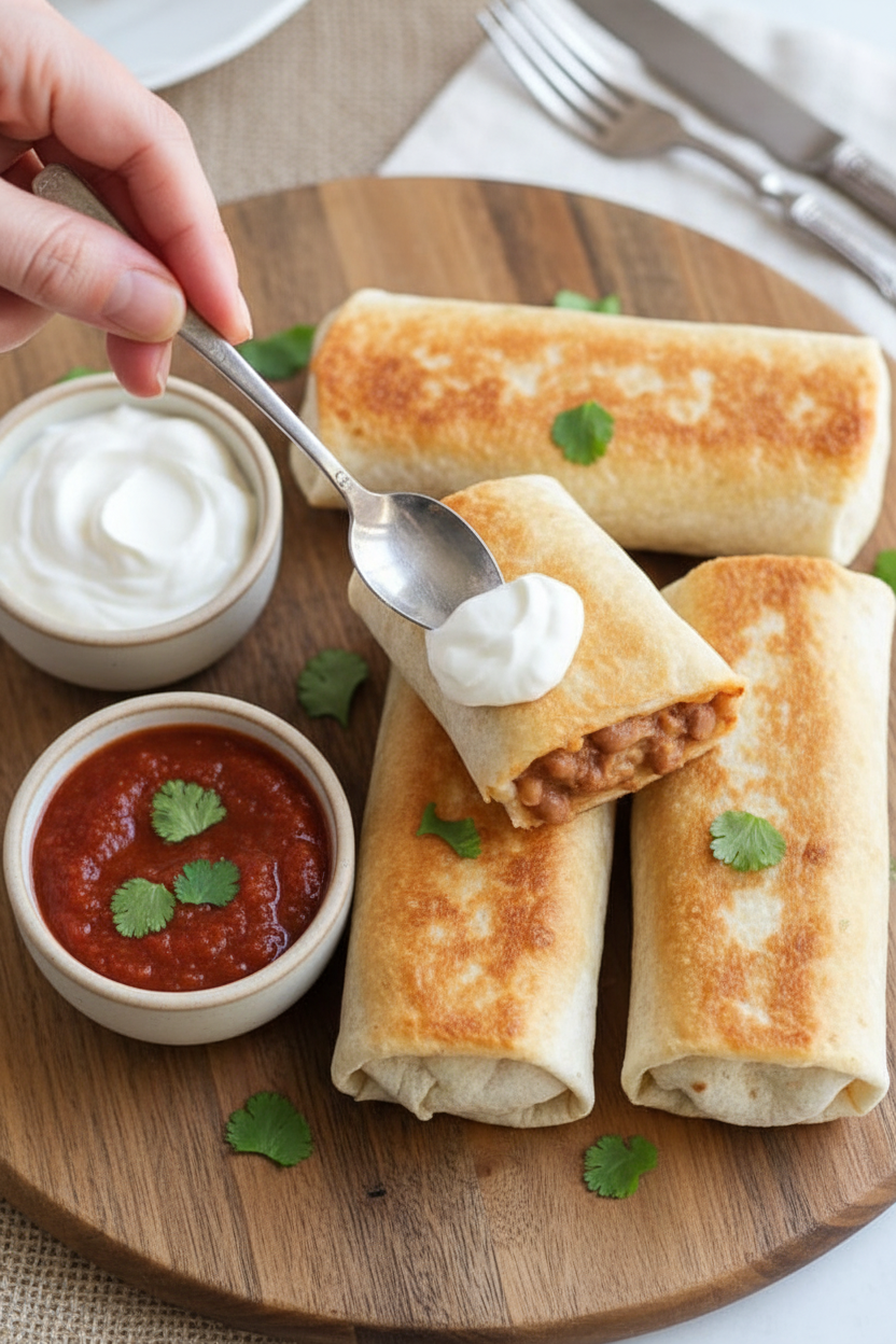 Bean Chimichangas