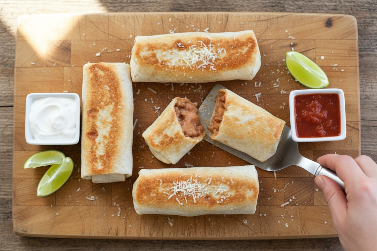 Crispy Bean Chimichangas Recipe