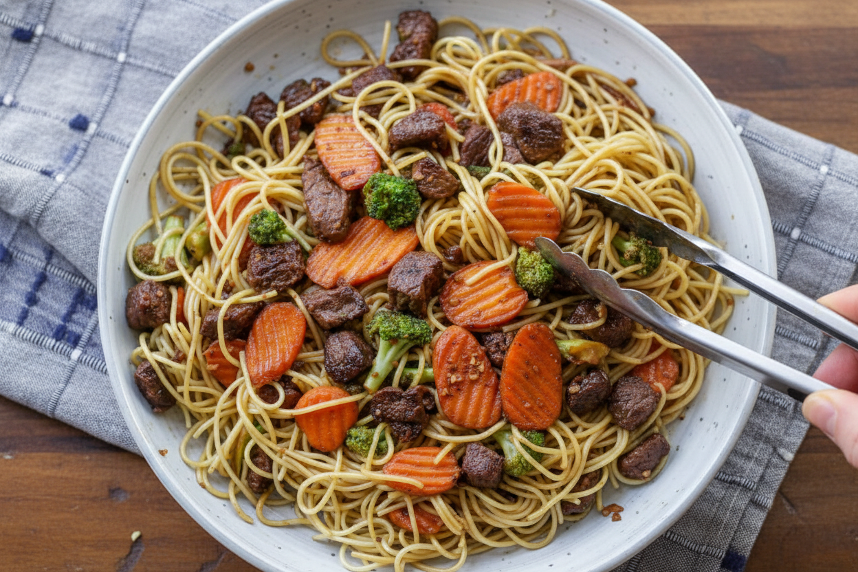 Beef Lo Mein Recipe Easy Noodle Stir Fry