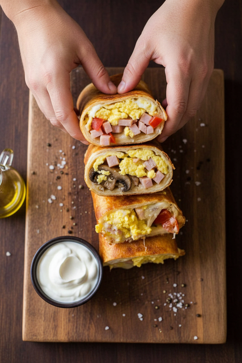 Breakfast Burritos Recipe (VIDEO)