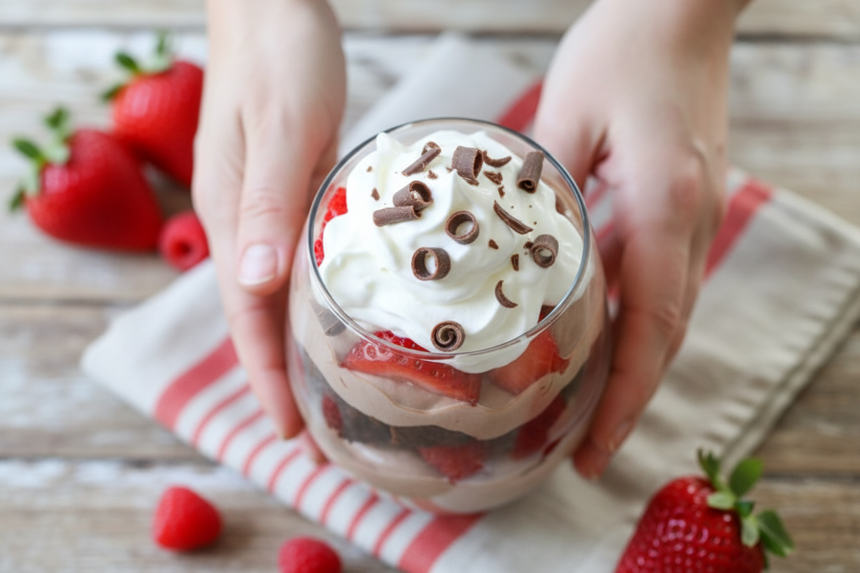 Brownies and Cream Fruit Trifle Recipe