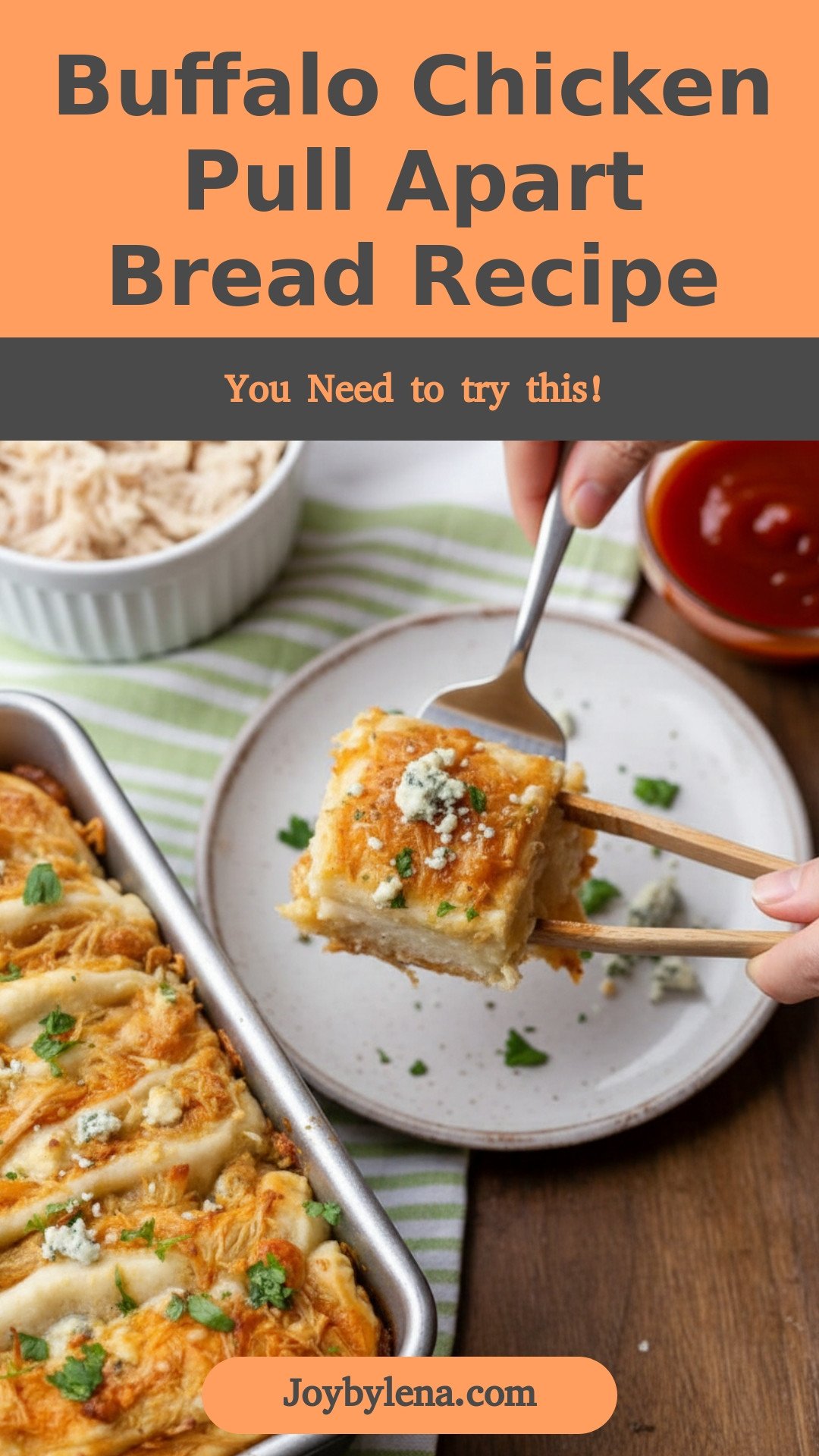 Buffalo Chicken Pull Apart Bread