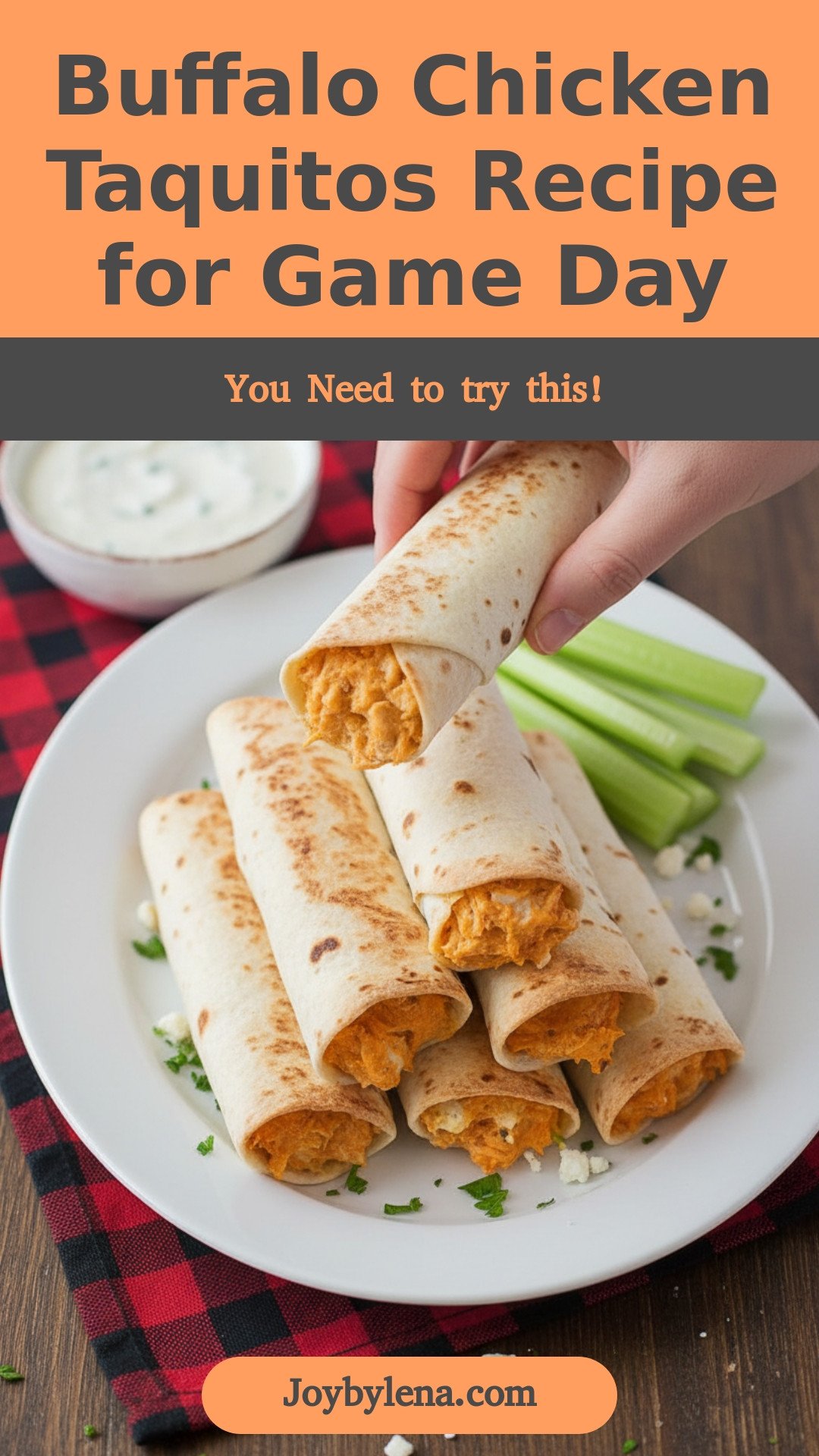 Buffalo Chicken Taquitos