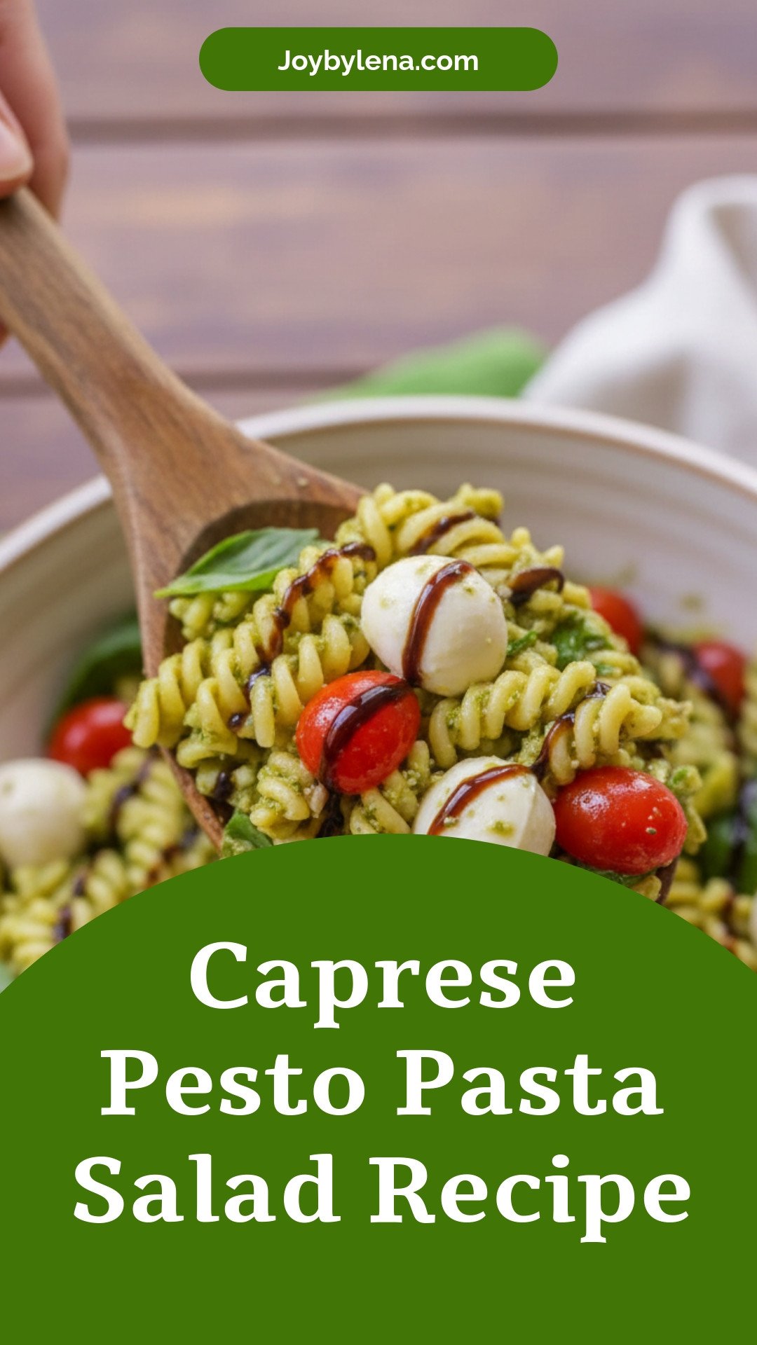 Caprese Pesto Pasta Salad
