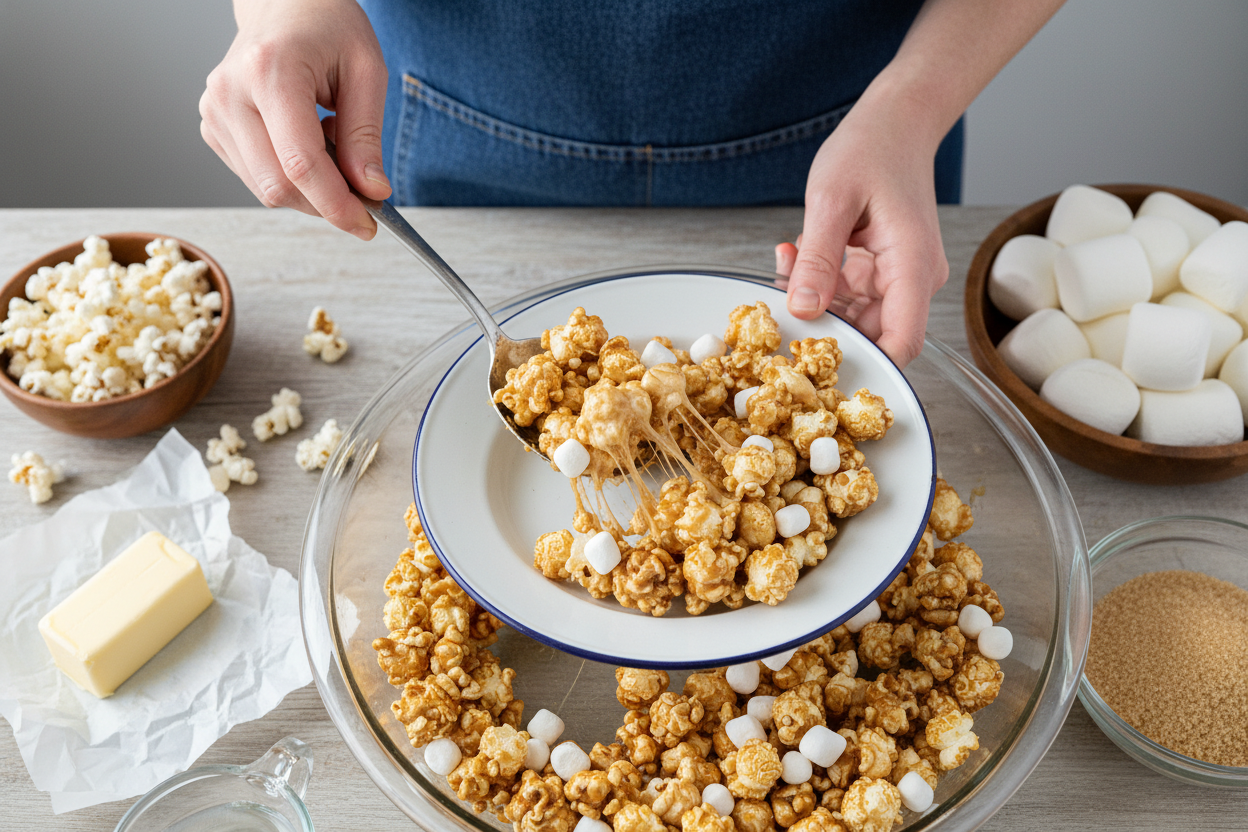Caramel Marshmallow Popcorn Recipe