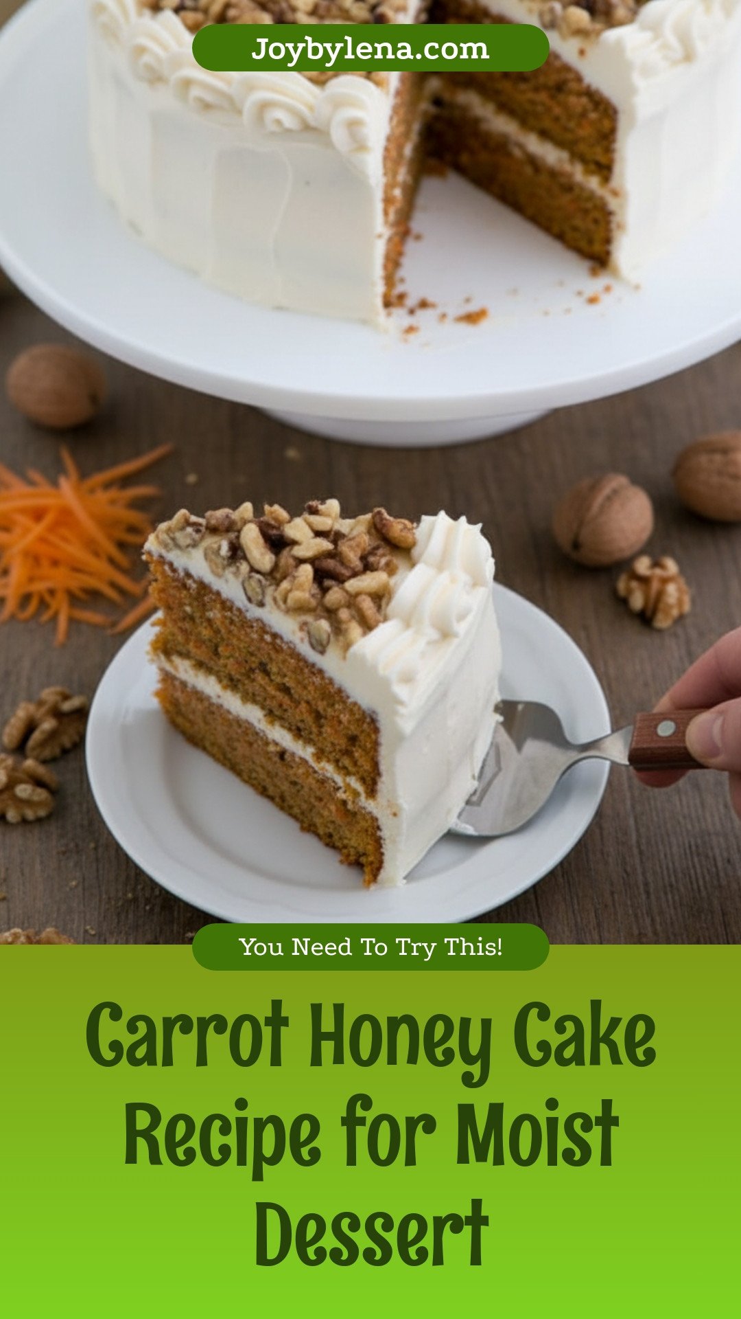 Carrot Honey Cake Recipe