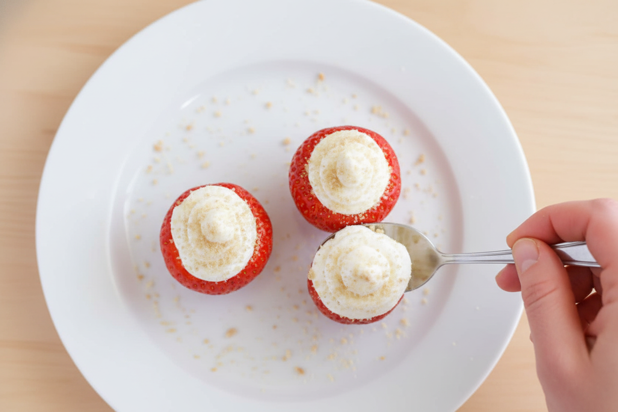Cheesecake Stuffed Strawberries Recipe