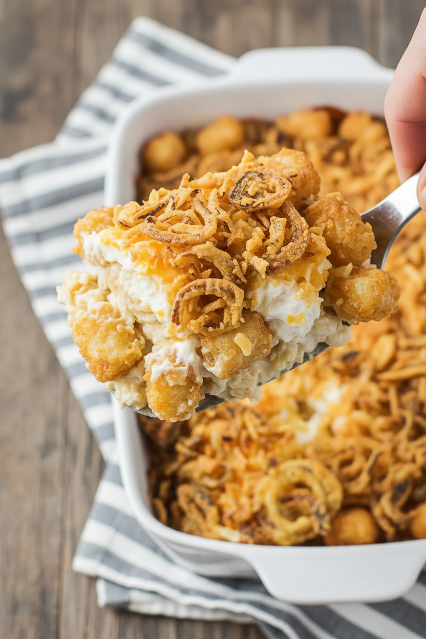 Cheesy Tater Tot Casserole