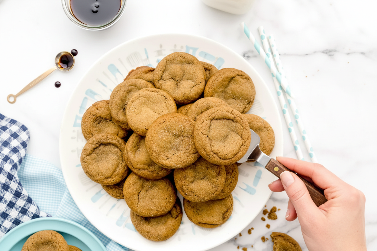 Chewy Molasses Cookies Recipe Soft and Spiced