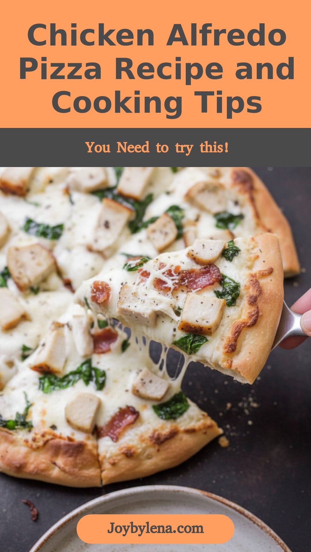 Chicken Alfredo Pizza