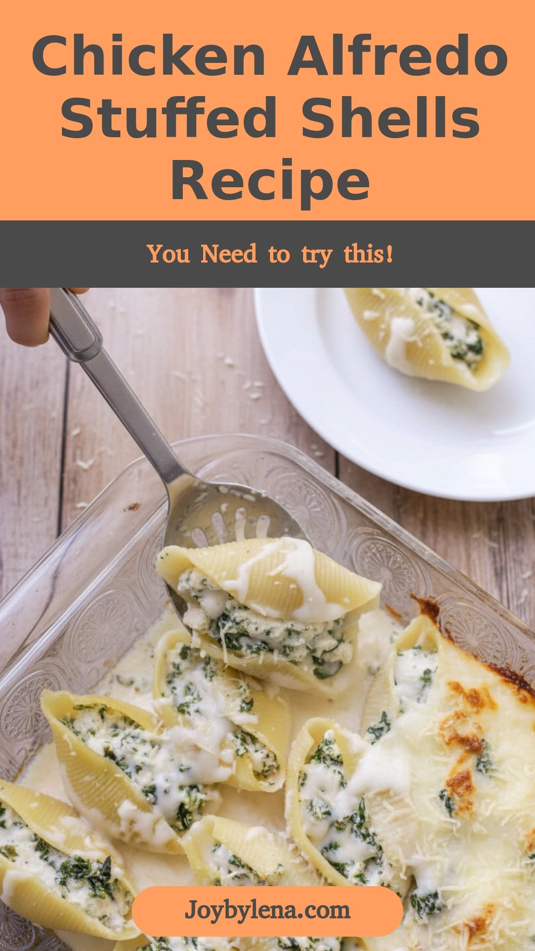Chicken Alfredo Stuffed Shells