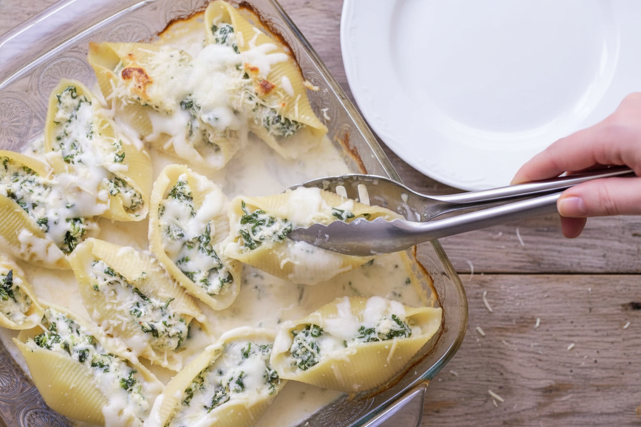 Chicken Alfredo Stuffed Shells Recipe