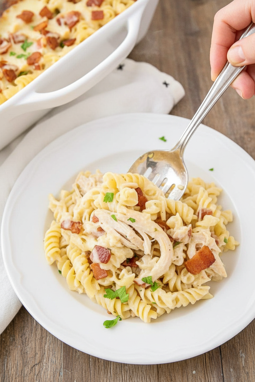 Chicken Bacon Ranch Casserole