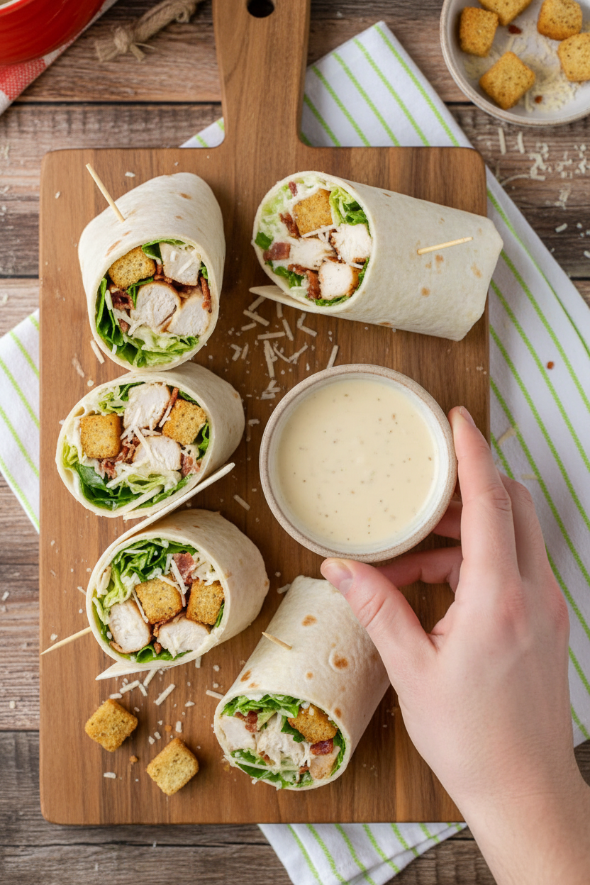 Chicken Caesar Wraps