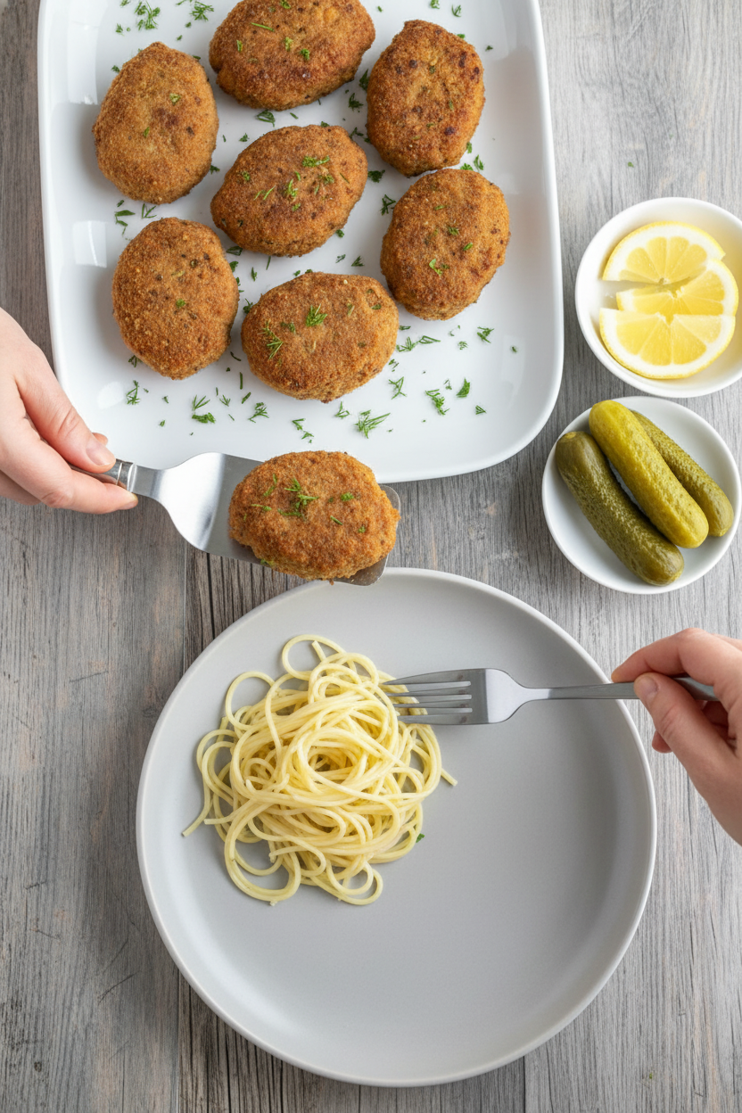 Chicken and Beef Croquettes (Pozharsky Kotleti)