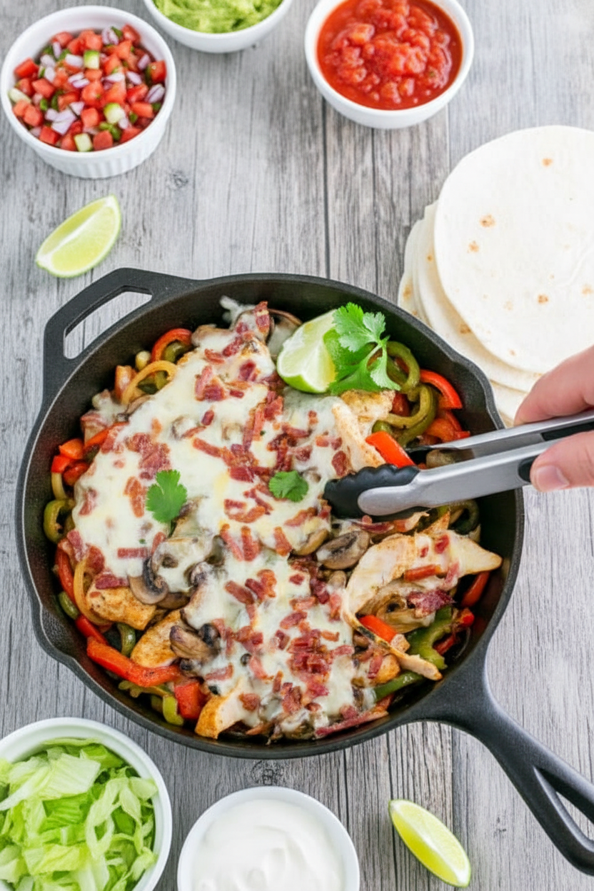 Chicken and Mushroom Fajitas