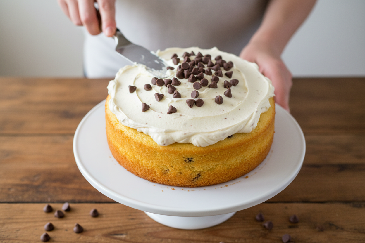 Chocolate Chip Frosting Recipe for Cakes