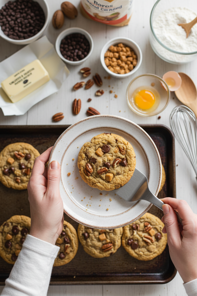 Chocolate Chip Toffee Pecan Cookies