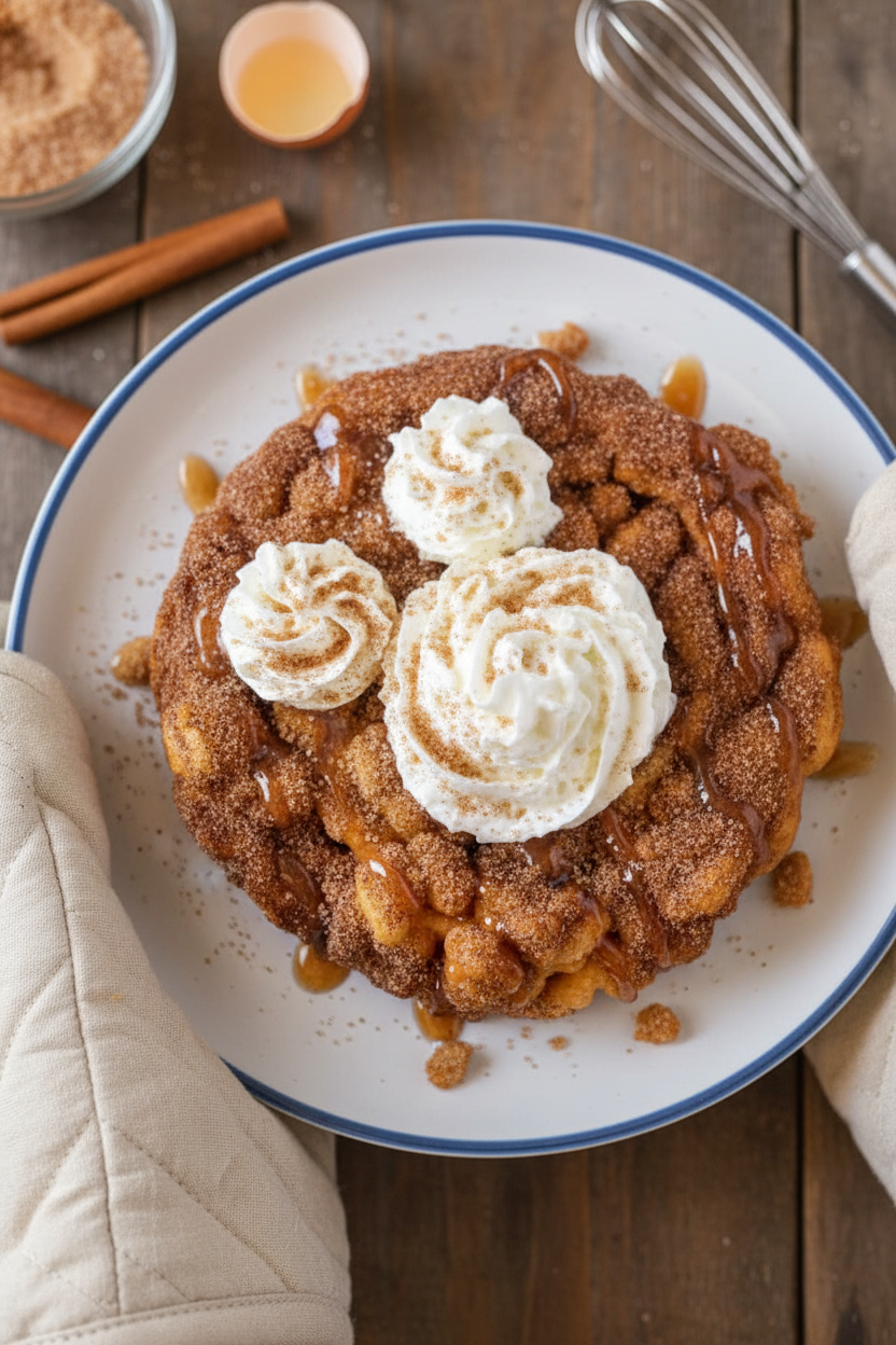 Churro Funnel Cake