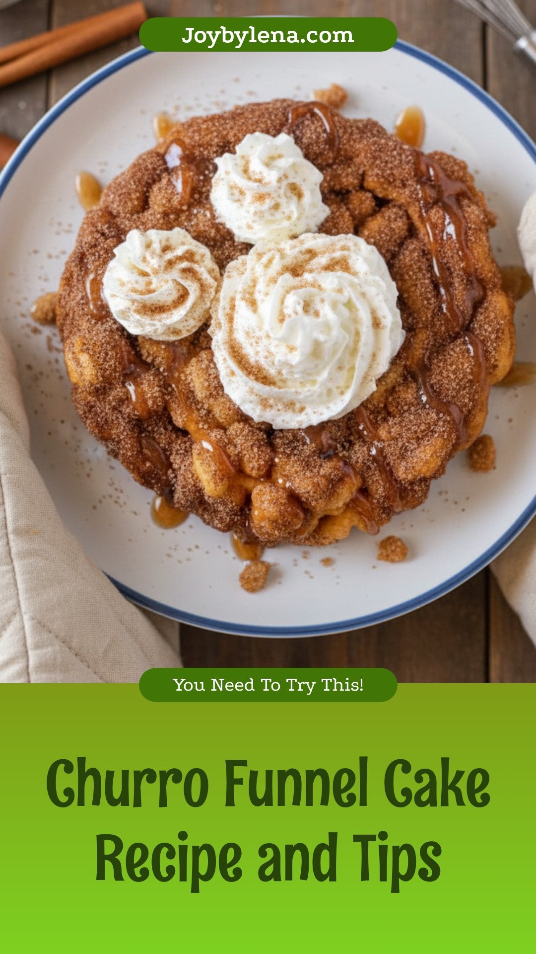 Churro Funnel Cake